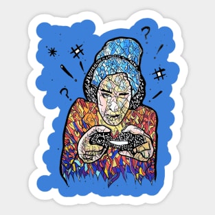 Lady Gamer Sticker